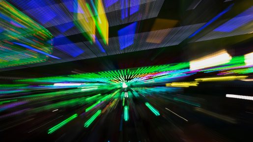 motion-blue-green-lights